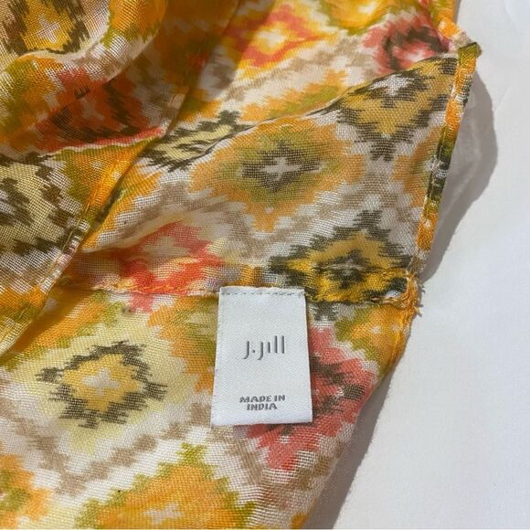 J.Jill Tiger Lily Diamond Print Infinity Women's Scarf - Picture 3 of 5